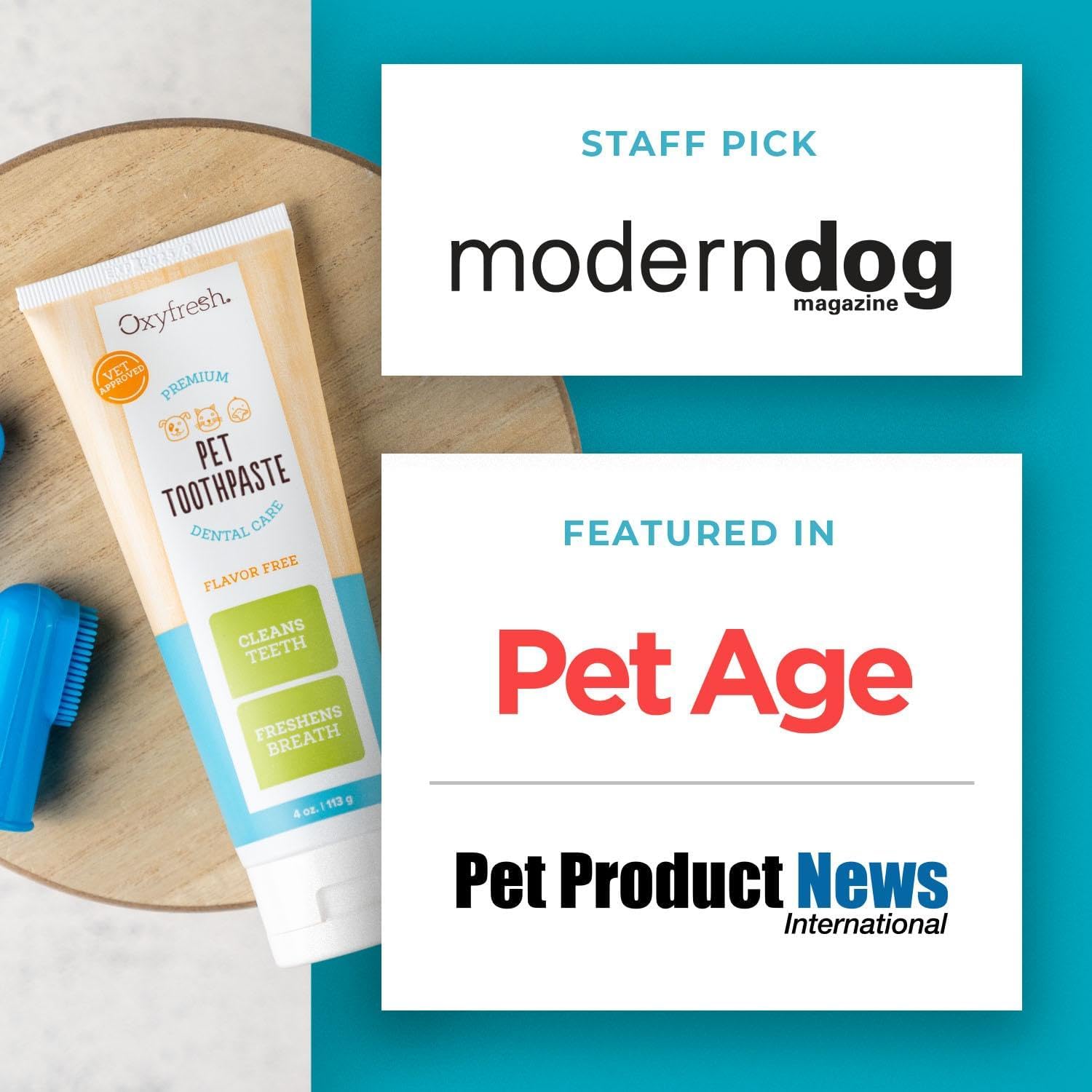 Oxyfresh Vets Professional Dog & Cat Dental Toothpaste Gel – Cleaner Teeth