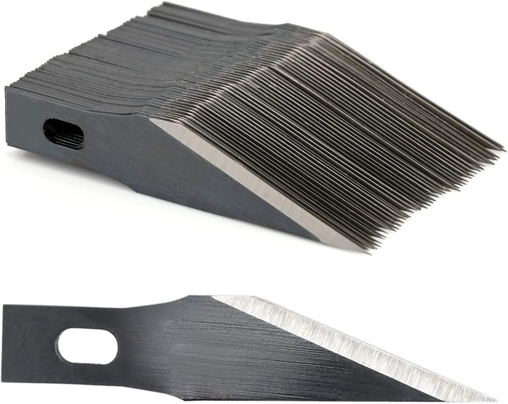 EHDIS Precision Craft Knife Blades 11# Knife Blades Refill Hobby Art Blades Cutting Tool with Storage Case for Craft, Hobby, Scrapbooking, Stencil (100)