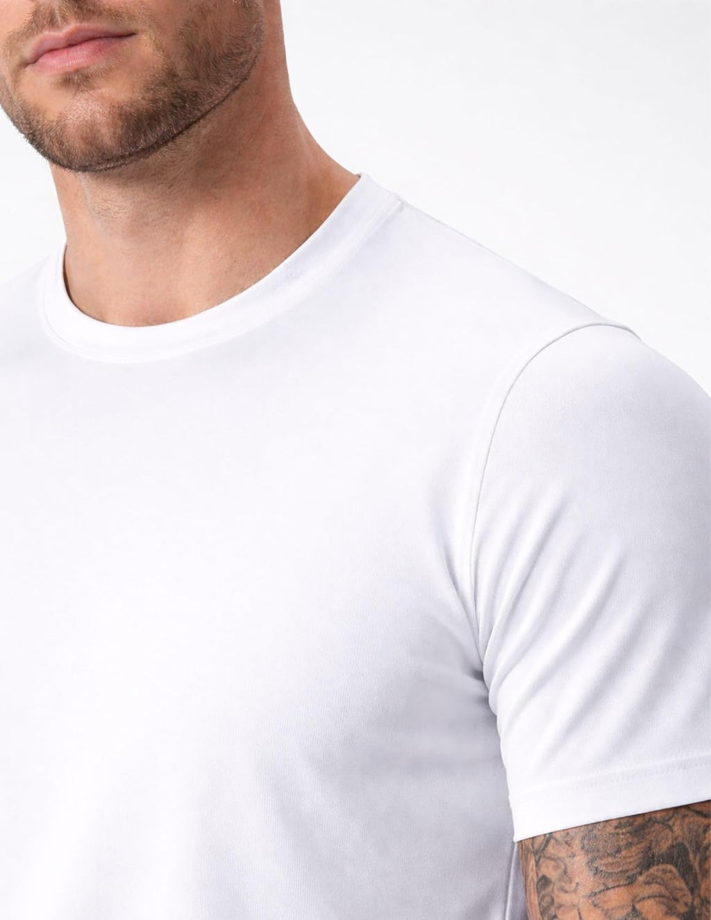 5 Pack Men’s Active Quick Dry Crew Neck T Shirts | Athletic Running Gym Workout Short Sleeve Tee Tops Bulk