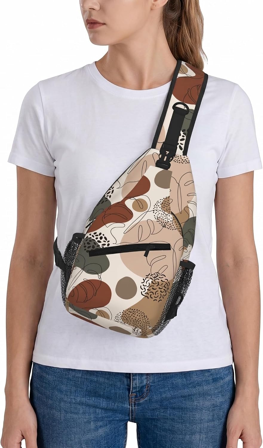 Boho Women's Hiking Daypack Sling Bag Crossbody Backpack