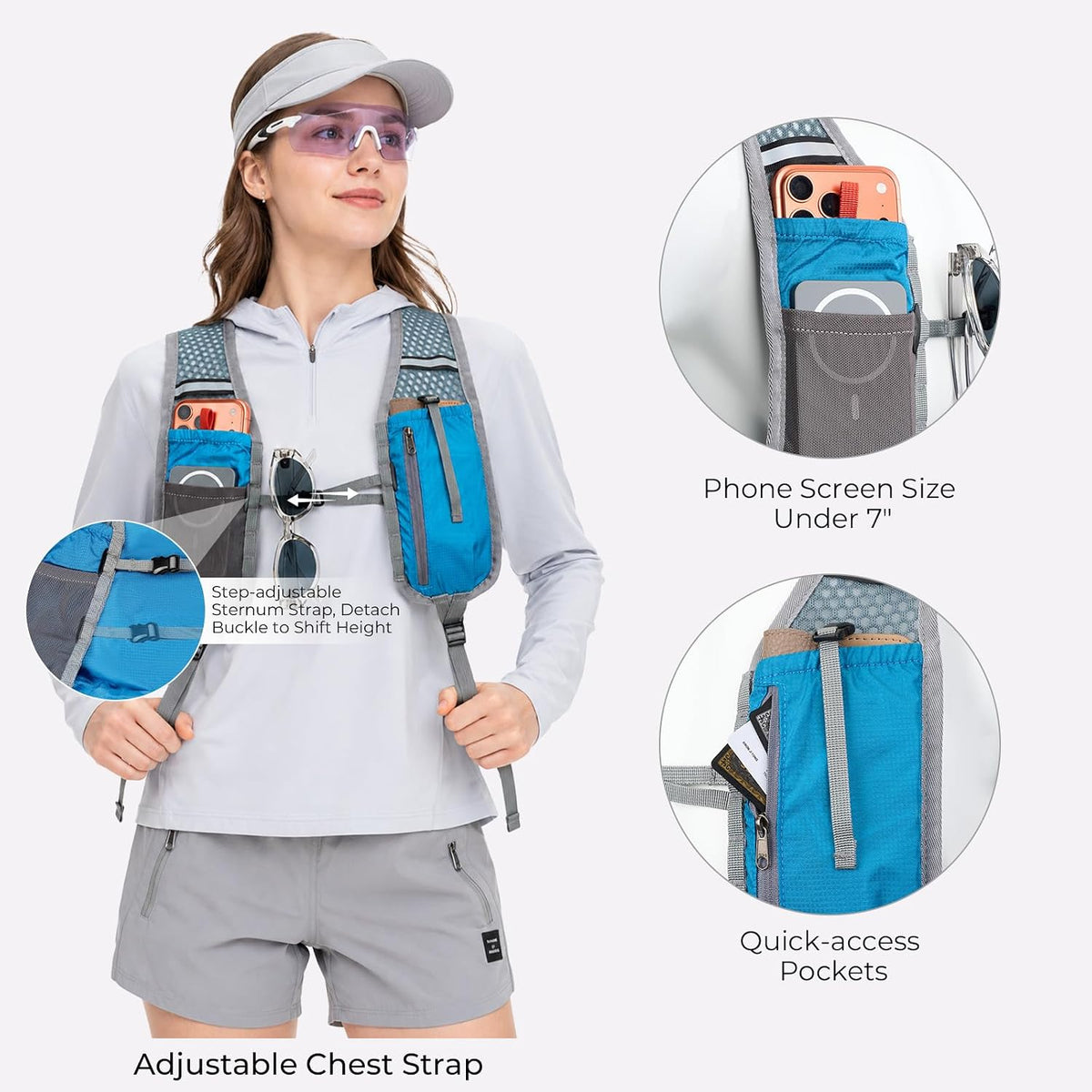 20L Small Hiking Backpack for Women Men,Lightweight Packable Travel Daypack
