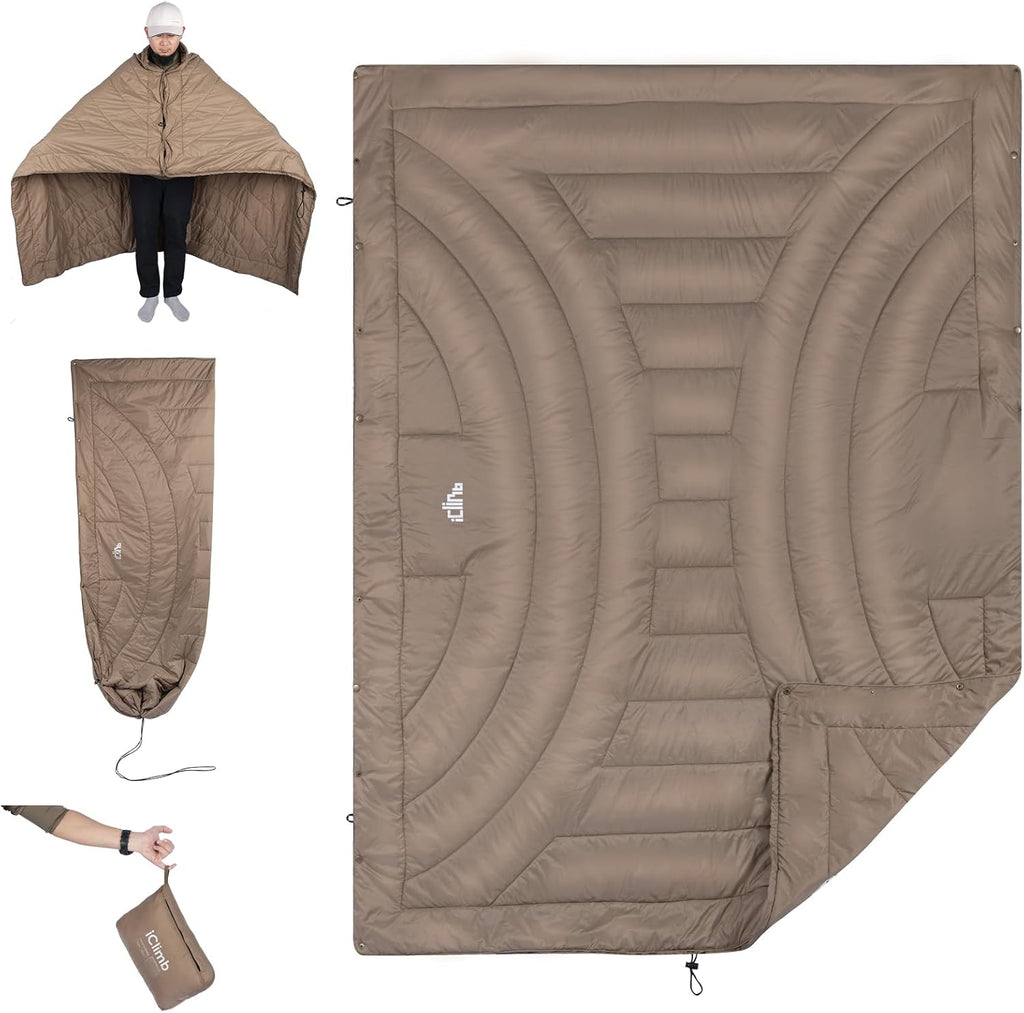 iClimb 3M Thinsulate Insulation Warm Camping Blanket Ultralight Compact