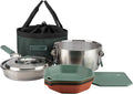 Gerber Gear ComplEAT Cook Set - Dishwasher-Safe Camping Cookware for Outdoor Cooking - Includes Saute Pan, Stock Pot, 4 Plates, 4 Bowls, Mixing Bowl & More