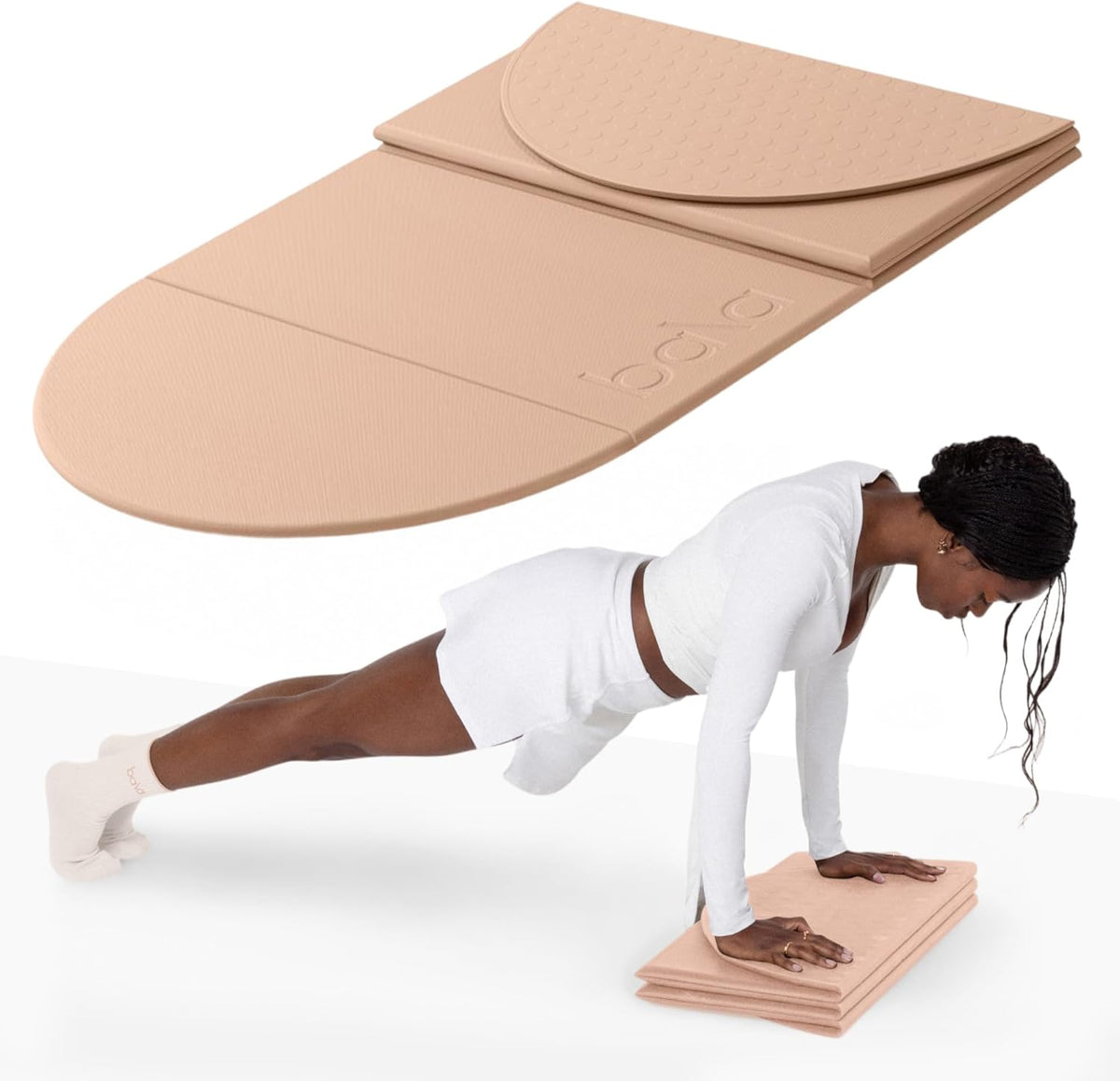 Bala Yoga Mat for Home Gym, Non-Slip Exercise Mat for Home Workout (12MM)