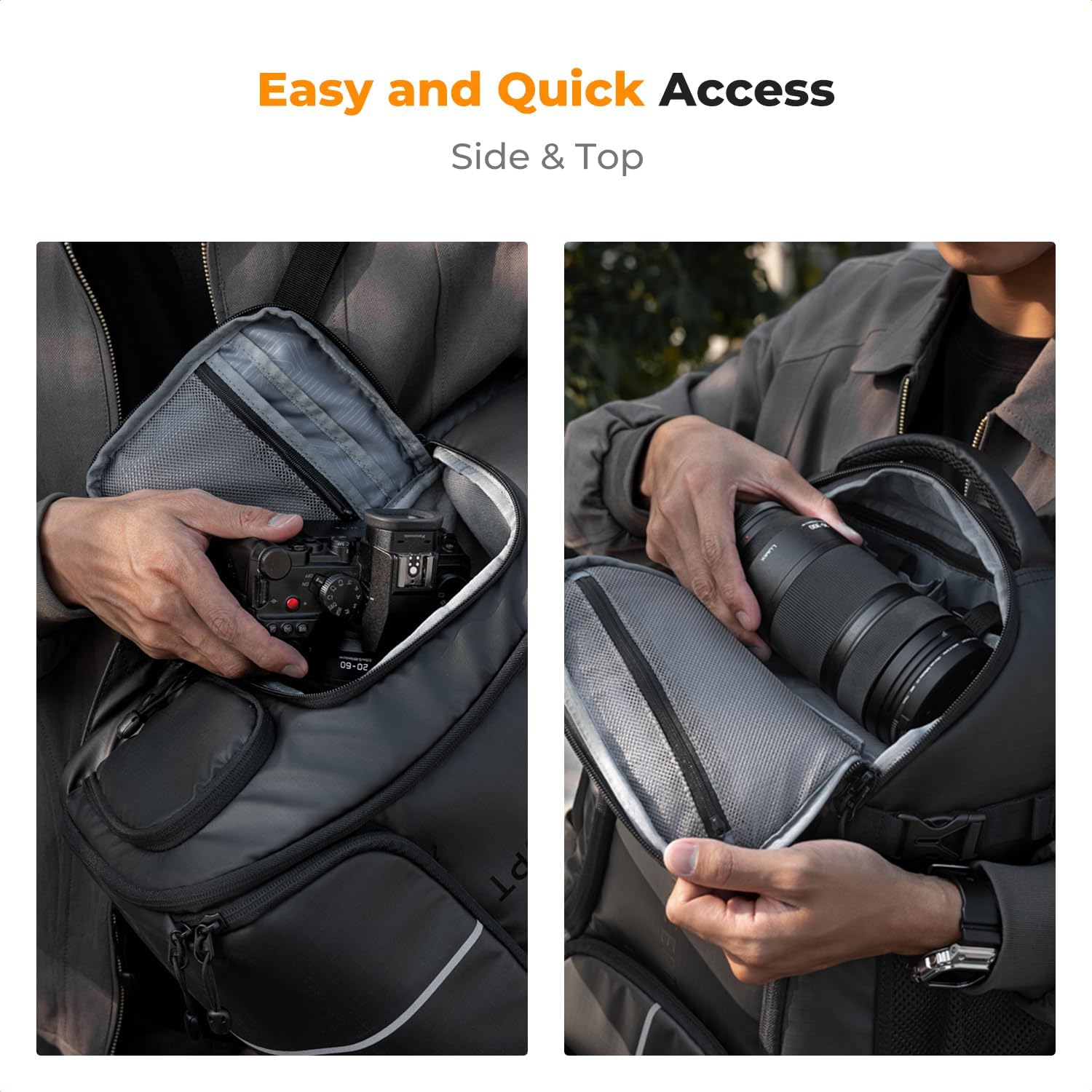 K&F CONCEPT Camera Backpack,25L Large Capacity Camera Bag for Photographers