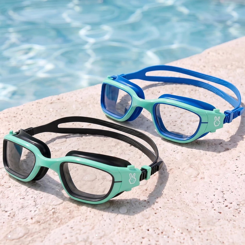 Vvinca Kids Swim Goggles Anti-Fog UV Protection No Leak for 3-14 Pool Swim