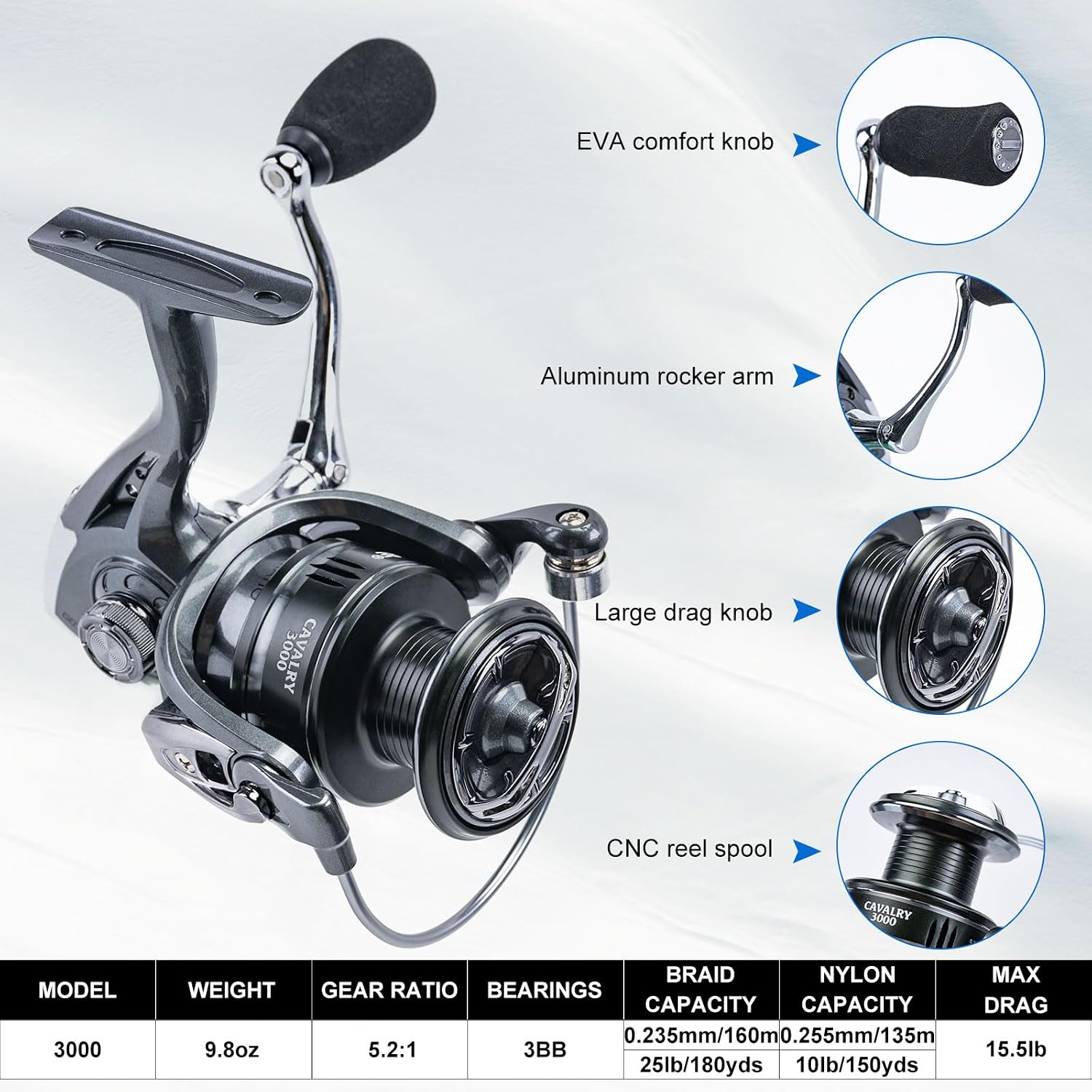 Goture Telescopic Fishing Rod and Reel Combo with PC Hard Shell Case