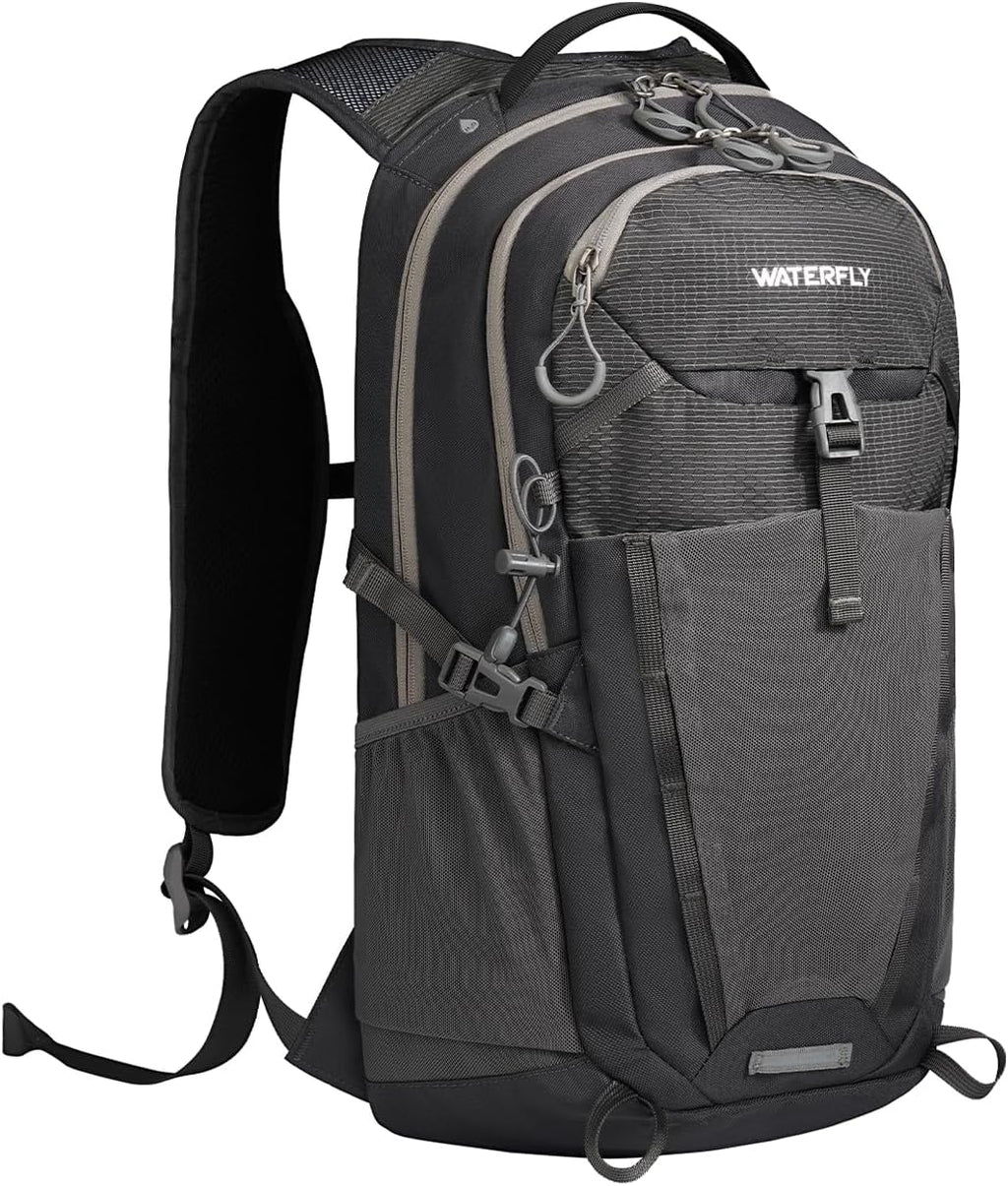 WATERFLY Small Lightweight Hiking Backpack: 20L Outdoor Daypack with Phone Pocket, Hydration Compatible, Breathable Backpanel, Multi-Compartment for Camping Trekking Travel Women Men