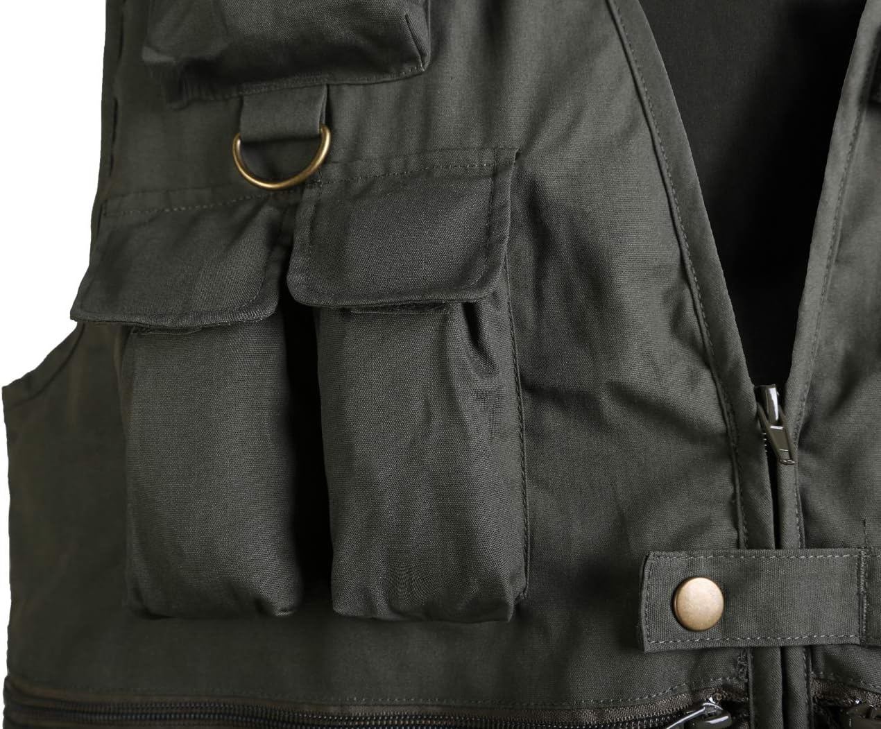 BACKBONE Men's Multi‑Pocket Travel Utility Vest, Outdoor Photography Safari Vest