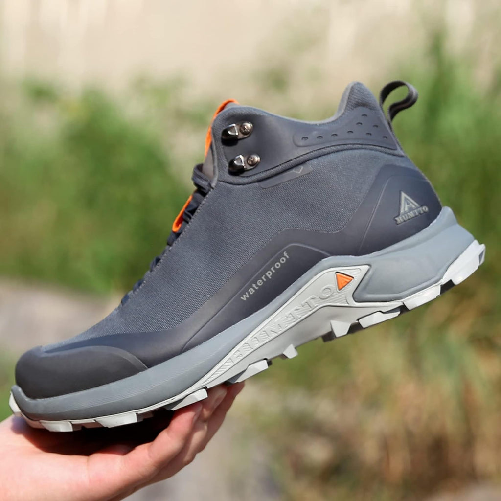 HUMTTO Men's All-Terrain Waterproof Hiking Boots | Lightweight Breathable Comfortable Non-slip Durable Outdoor Ankle Trekking