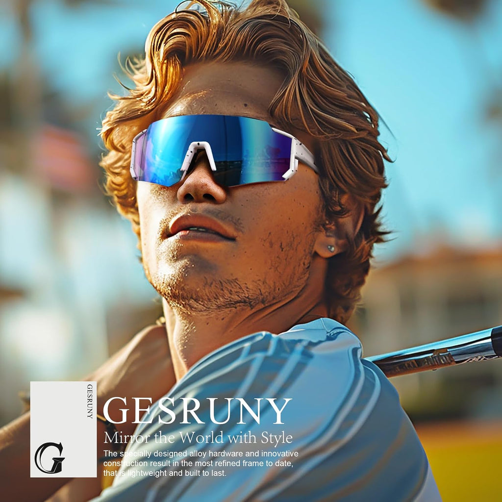 Polarized Sport Sunglasses Men Women TR90 Lightweight UV400