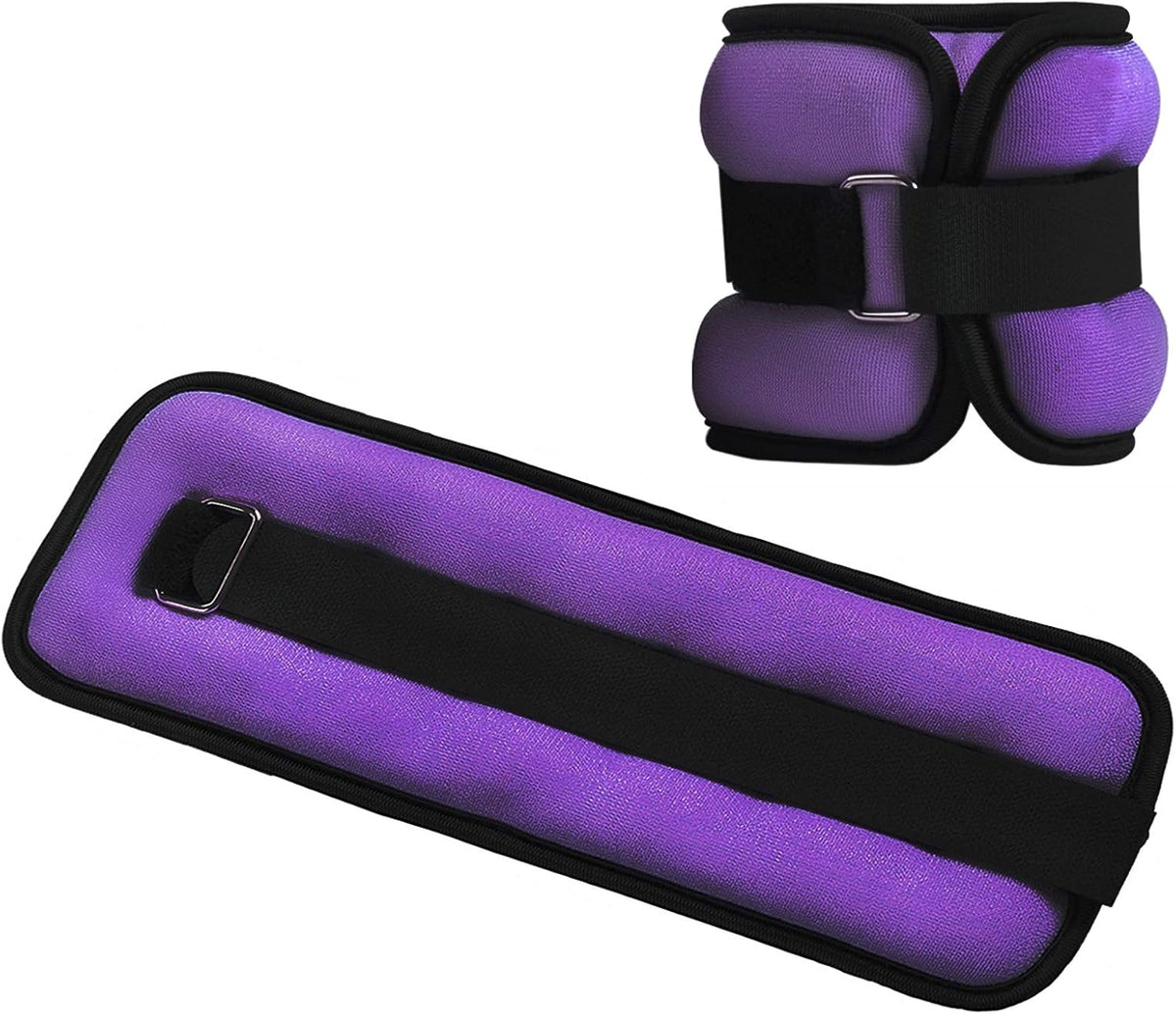 Ankle/Wrist Weights, Small Leg Arm Hand Cuff Weights for Women Kids, Exercise Equipment with Adjustable Straps for Fitness Gym Dancing Walking Jogging Gymnastics Aerobics (1 Pair)