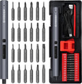 SHARDEN 29 IN 1 Mini Electric Screwdriver, Small Electric Screw Driver(Red)