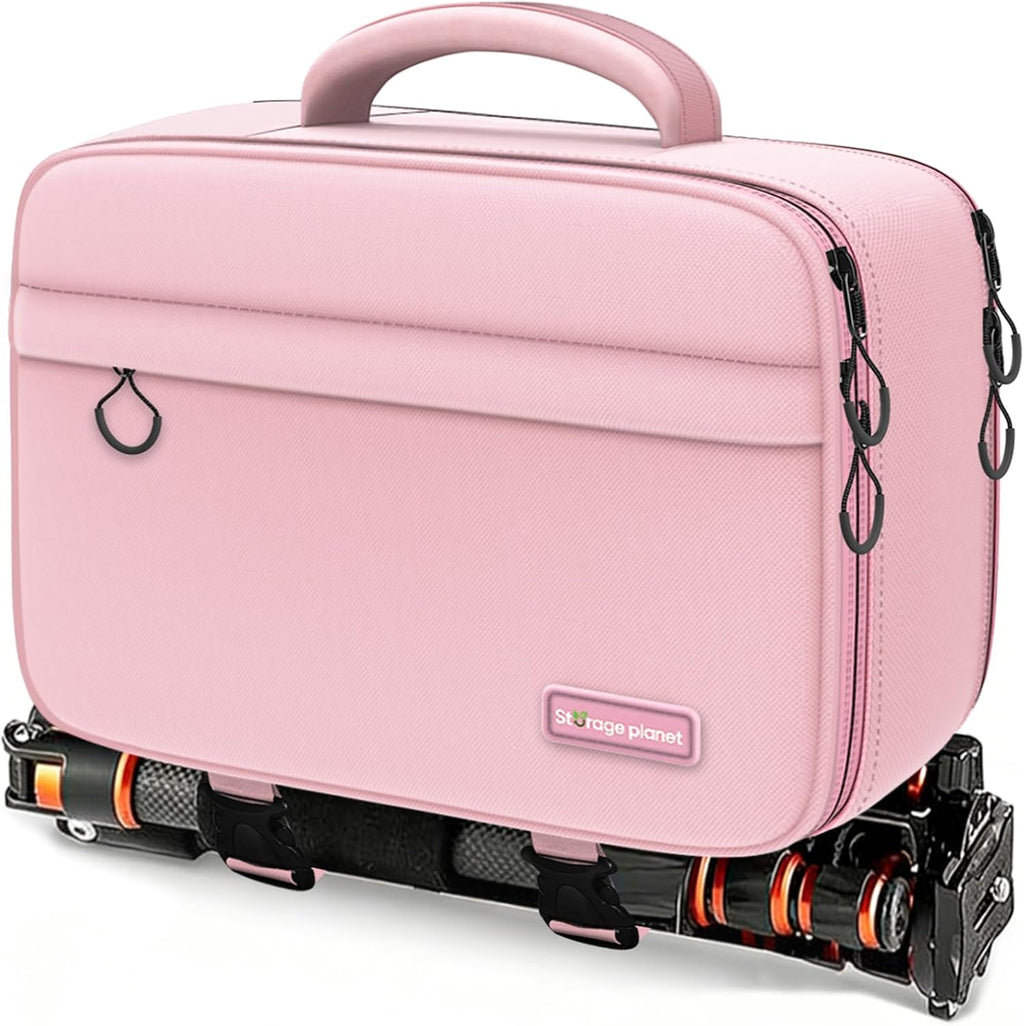 Camera Bag for Canon/Sony/Nikon DSLR SLR Camera and Multiple Lens(Pink)