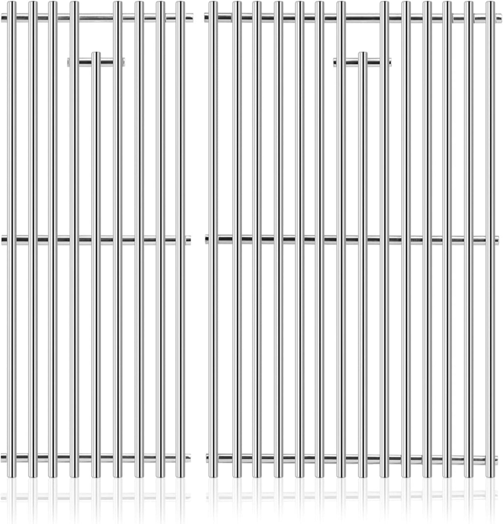 Criditpid Grill Grates Replacement for Charbroil Grill Parts 463630021 463655021 463655421 463660421 463660021 463655621, G426-0005-W1 G426-0004-W1 Cooking Grates for Charbroil Performance 2-Burner