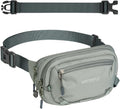 WATERFLY Small RFID Fanny Pack: 1.5L Waist Bag 12" Extender Belt for Hiking