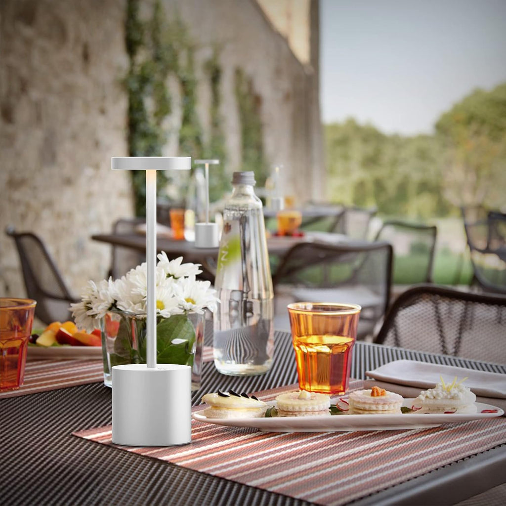2Pack Cordless Rechargeable LED Restaurants Outdoor Table Lamp