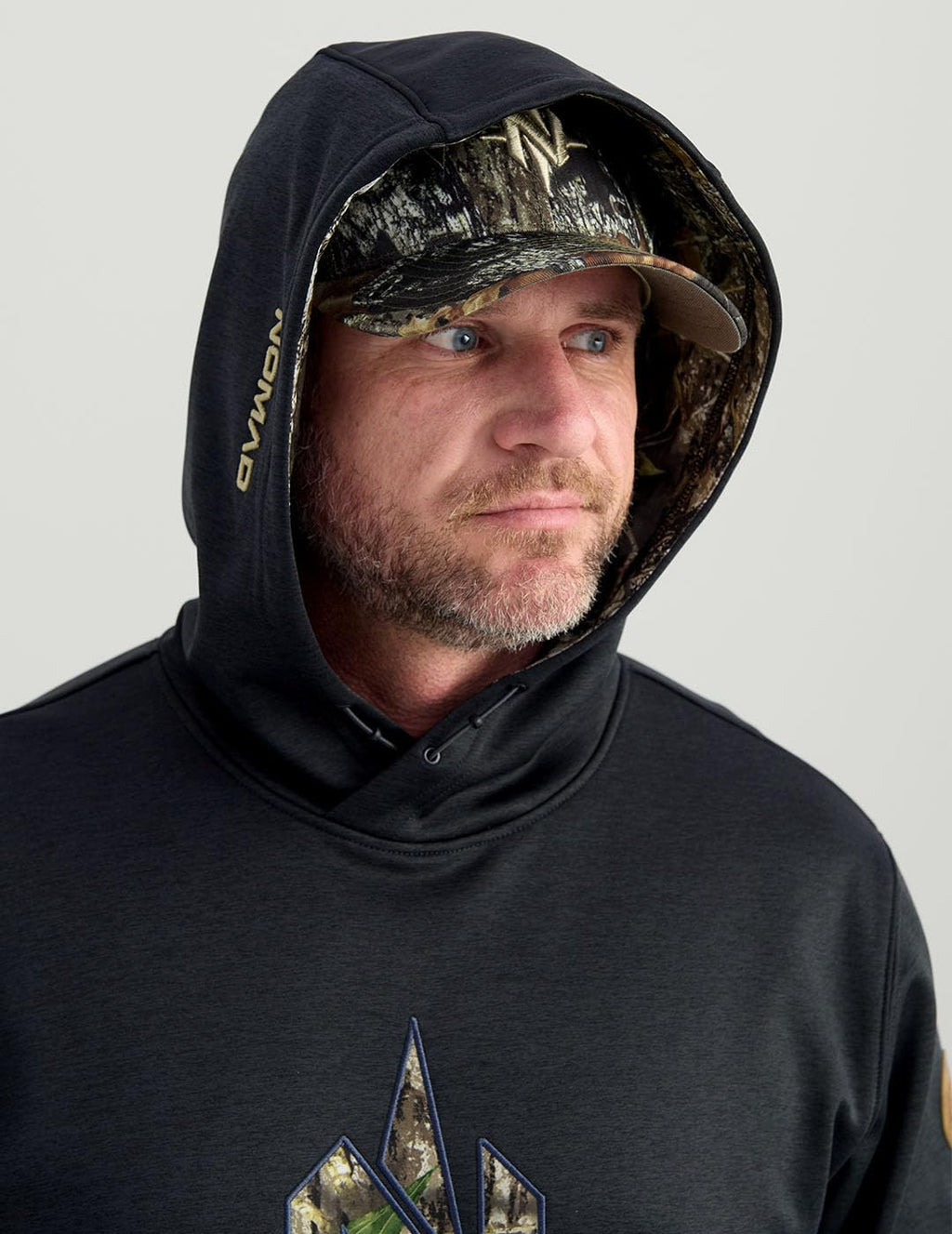 Nomad Men's North Star Hoodie, Comfortable Midweight Hunting Hoodie With Camo Logo for Everyday and Outdoor Lifestyle