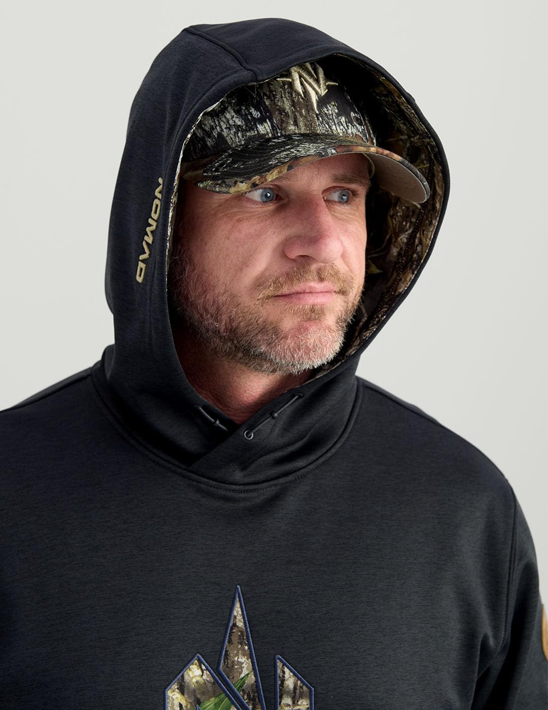 Nomad Men's North Star Hoodie, Comfortable Midweight Hunting Hoodie With Camo Logo for Everyday and Outdoor Lifestyle