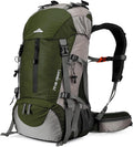 Loowoko 50L Hiking Backpack with Rain Cover for Both Men & Women