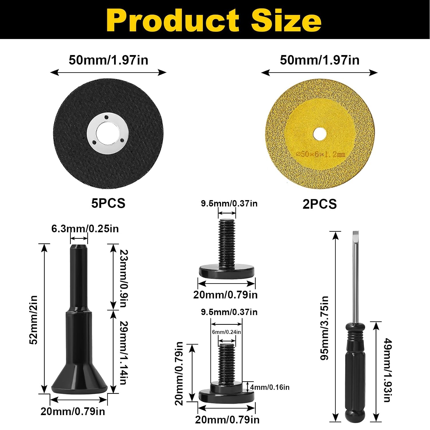 11Pcs 2 Inch Die Grinder Cut Off Wheel Diamond Cutting Wheel with 1/4 Arbor
