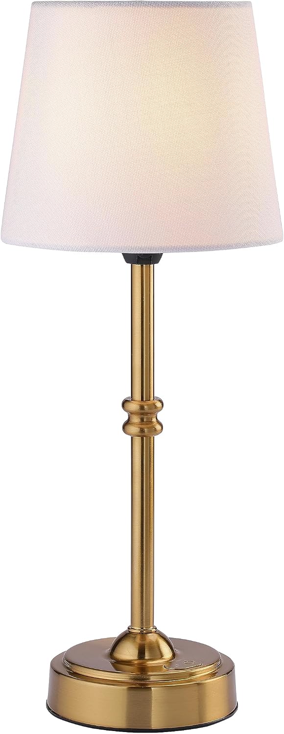 O'Bright Seraph Cordless Rechargeable LED Table Lamp, Brushed Nickel