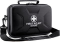 Gevoke 410 Piece Waterproof Hard Shell First Aid Kit, Black