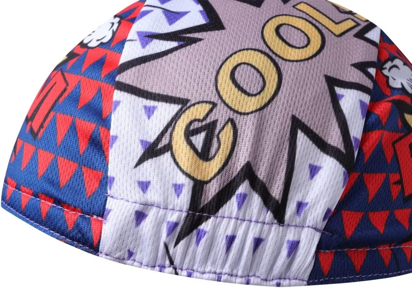 Funny Cycling Cap - Polyester Cartoon Cycling Hat-Under Helmet - Cycling Helmet Liner Breathable&Sweat Uptake