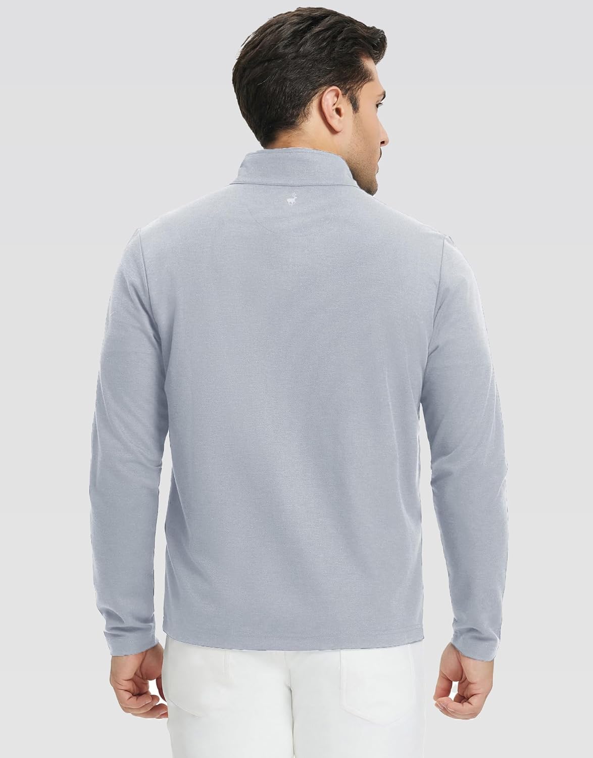 Rouen Quarter Zip Pullover Men Performance Dry Fit Athletic Casual Golf Mock Neck Long Sleeve Pullover Half Zip Sweatshirt