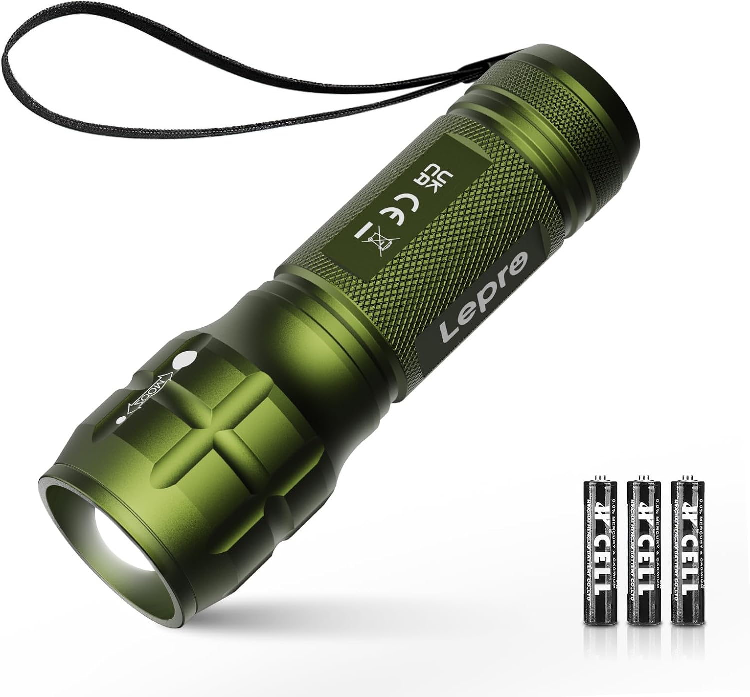 Lepro Lighting Ever LED Flashlight, High Lumens Waterproof Adjustable Focus