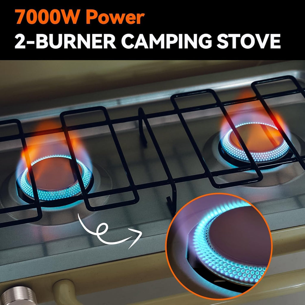 Portable Camping stove 2-Burner