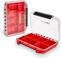 Geinxurn IPX4 Waterproof Small Storage Parts Organizer, Small Parts Case with Removable Dividers, Screwdriver Bit Set Box(2 Boxes)