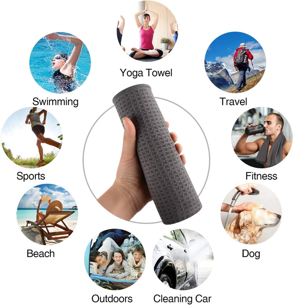 SUNLAND Microfiber Workout Gym Sweat Towels for Men