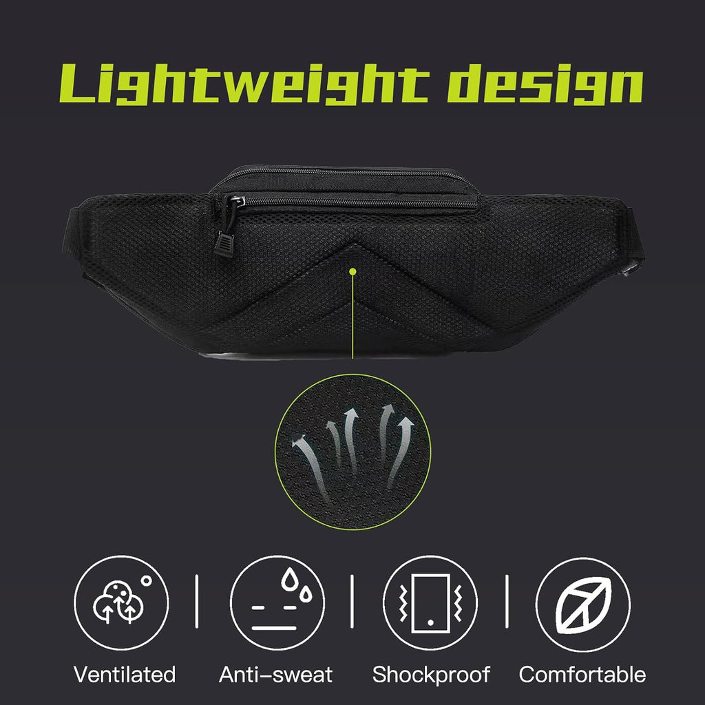 Tactical Fanny Pack for Men,800D Oxford Fabric Fanny Pack for Men,Fanny Packs Man for Hiking Climbing,Fishing,Cycling,Hunting,Adjustable Conceal Carry Tactical Fanny Packs(Black)