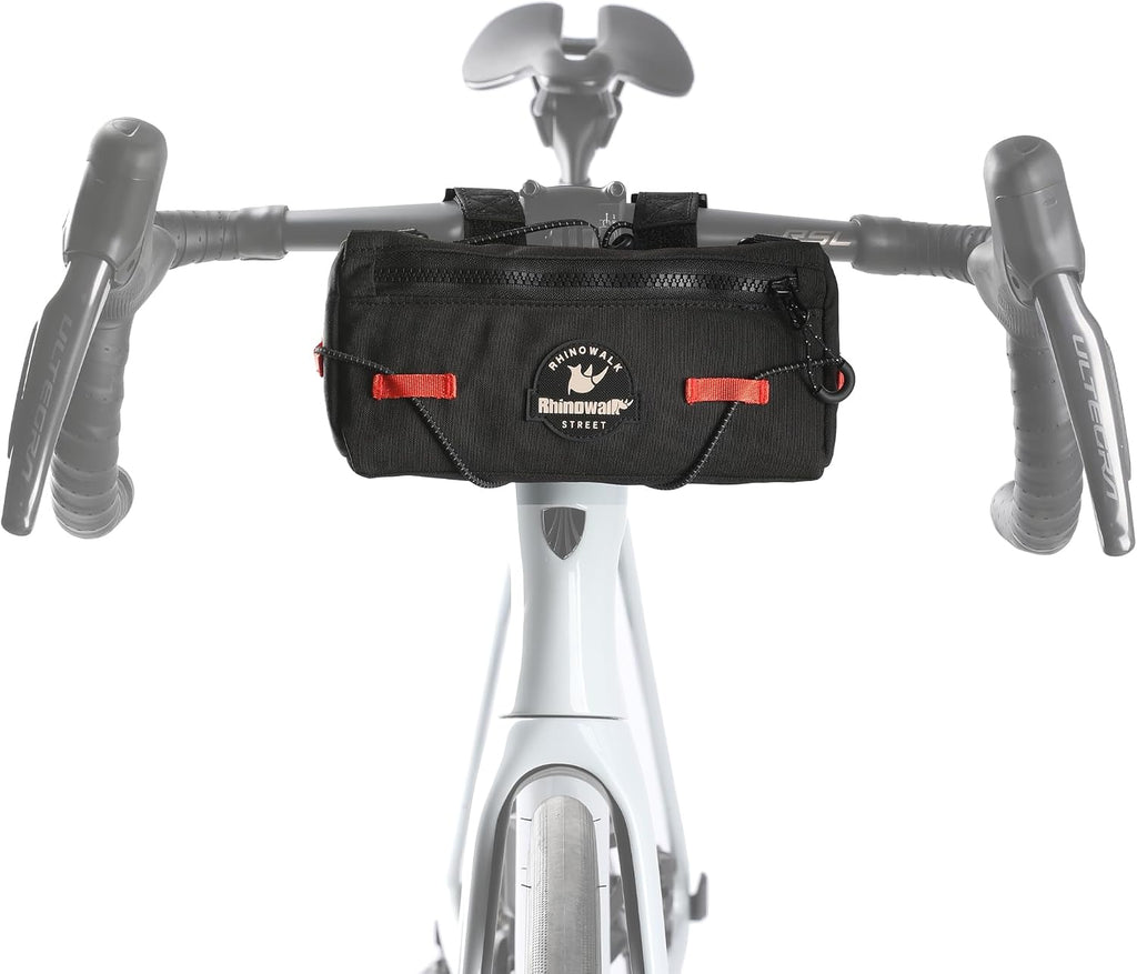 Rhinowalk Bike Handlebar Bag Bicycle Front Bag Storage Small Pouch with Shoulder Strap for Urban Cycling