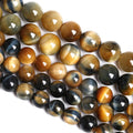 8mm 45PCS Natural Stone Dreamlike Blue Tiger Eye Beads for Jewelry Making DIY Bracelet