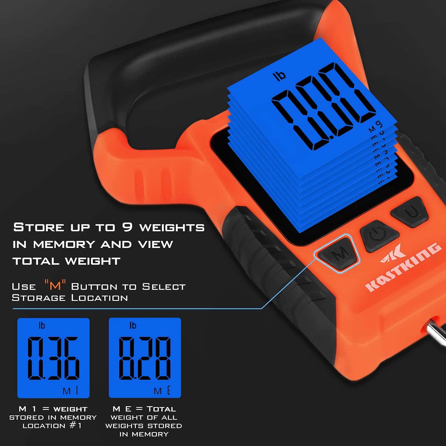 KastKing WideView Fish Scale, Floating Waterproof Digital Scale