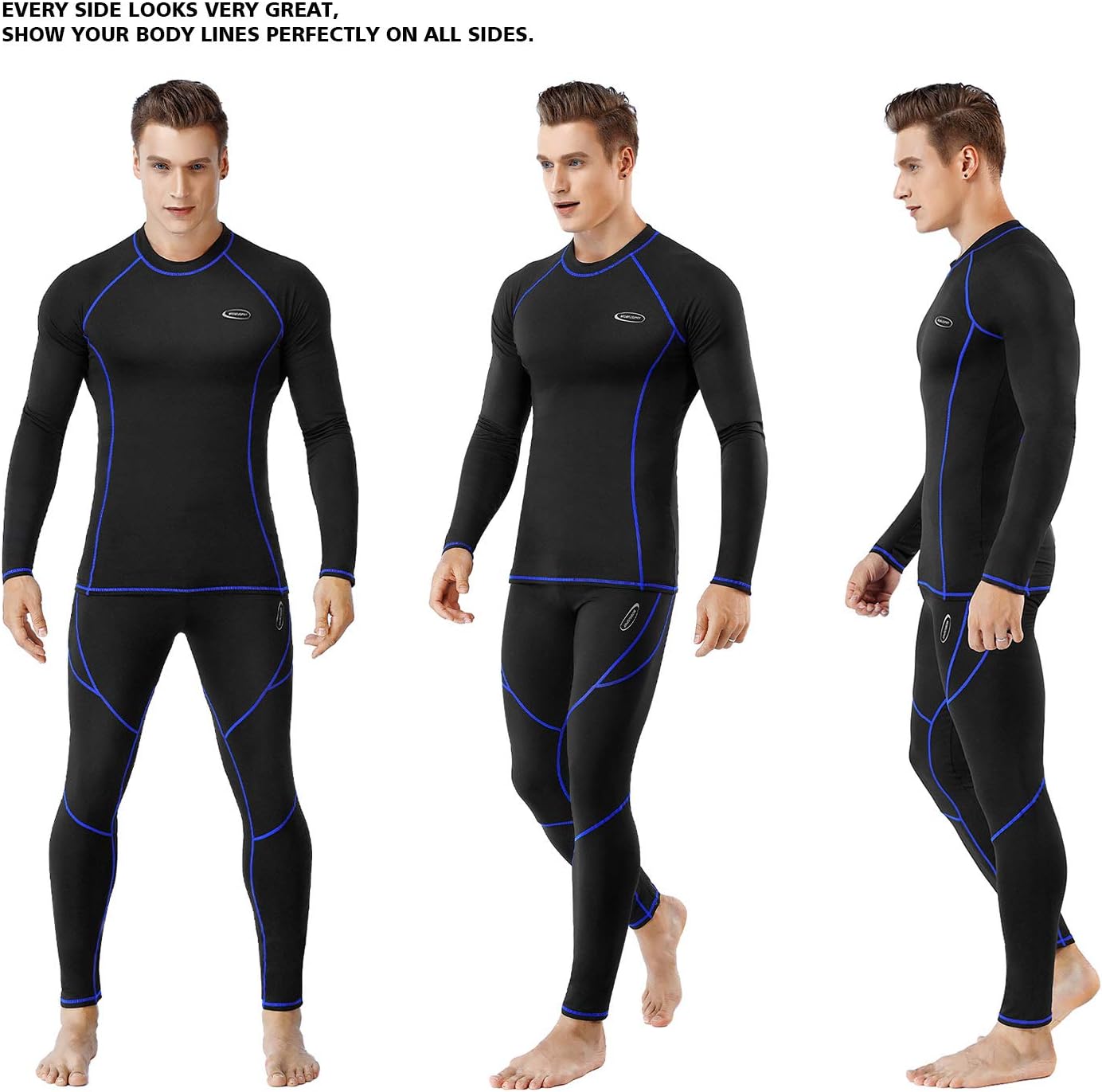 Thermal Underwear for Men Sweatsuits Long Johns Set Thermals Base Layer