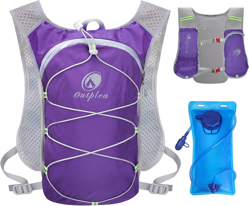 Ouplea Small Running Hydration Backpack Hydro Vest with 2L Water Bladder