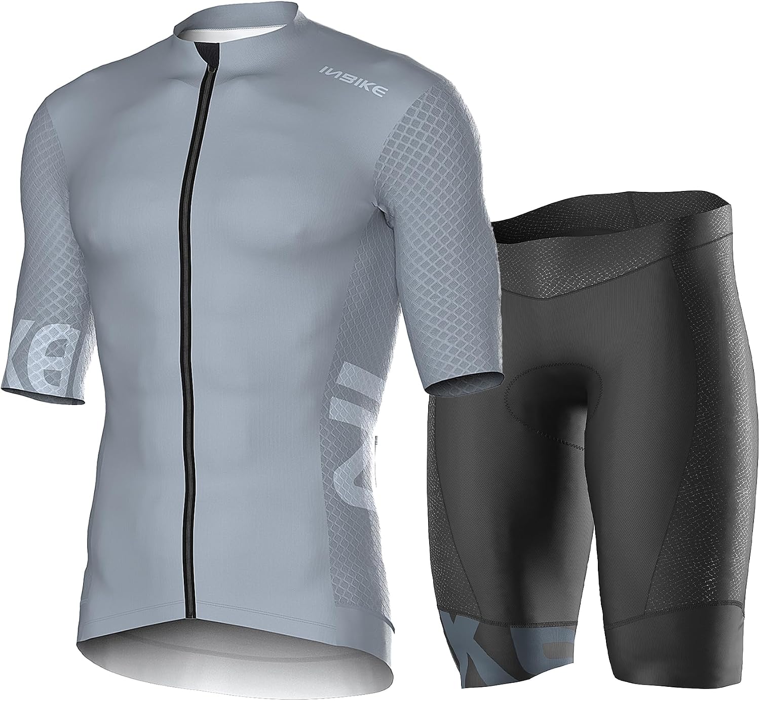 INBIKE Men's Cycling Jersey Set Quick-Dry Bike Shirts with Padded Shorts