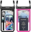 Rynapac Large Waterproof Phone Pouch Up to 10", 2 Pack IPX8 Protector Pouch