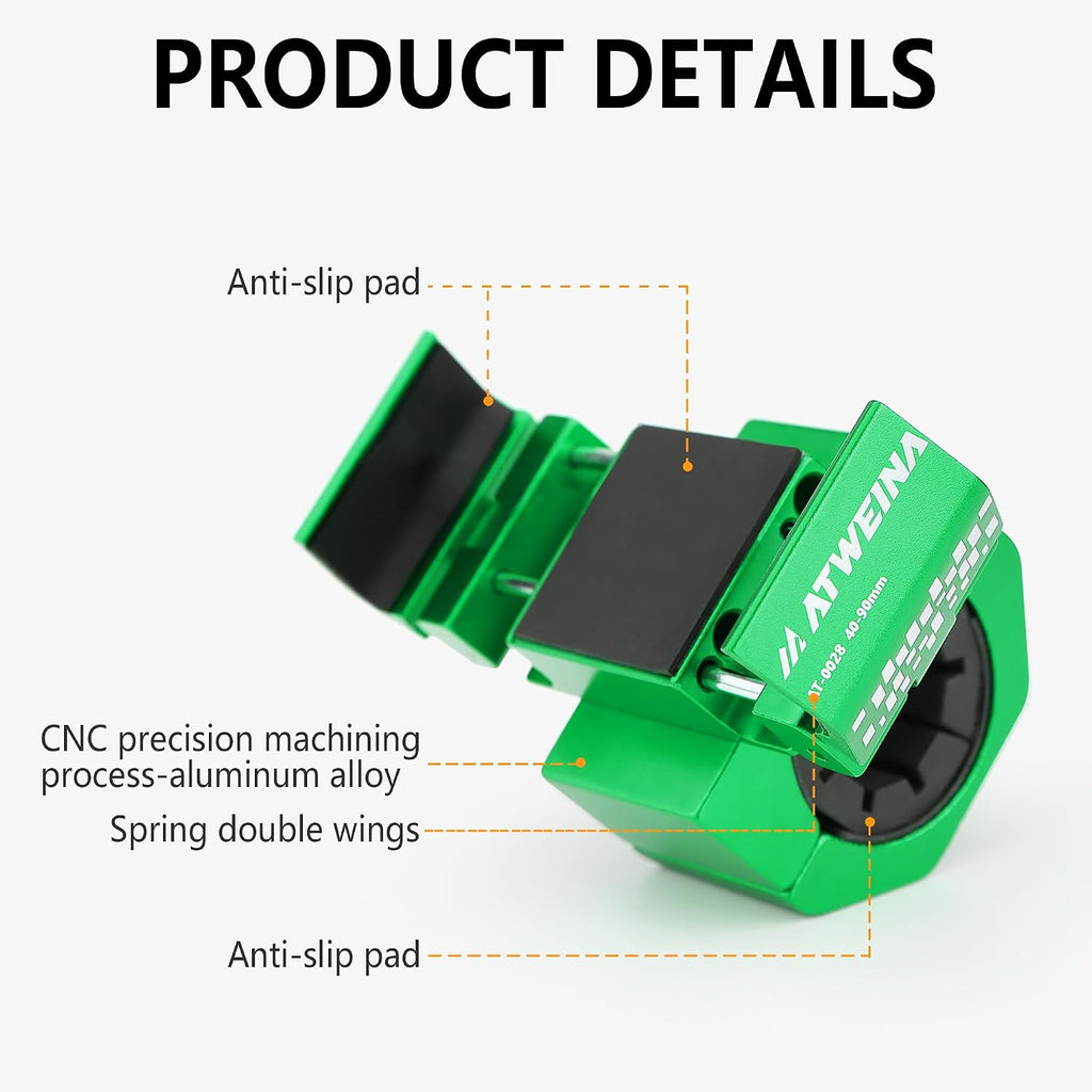 Bike Handlebar Mounts for 4.5-7.3 Phones (Green)
