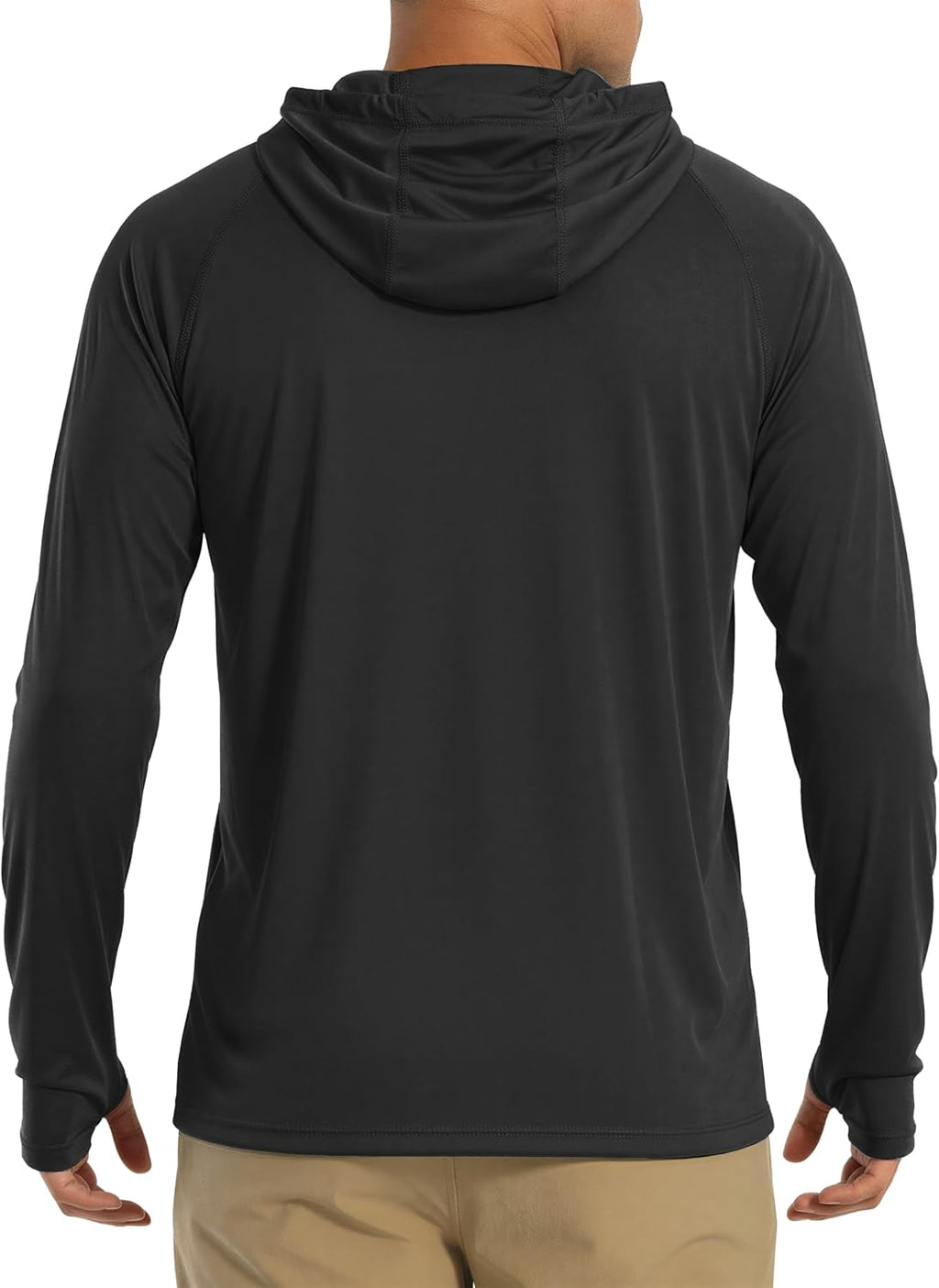 MAGCOMSEN Men's Hooded UPF 50+ Sun Protection T Shirts Long Sleeve Athletic Fishing Shirts Rash Guards