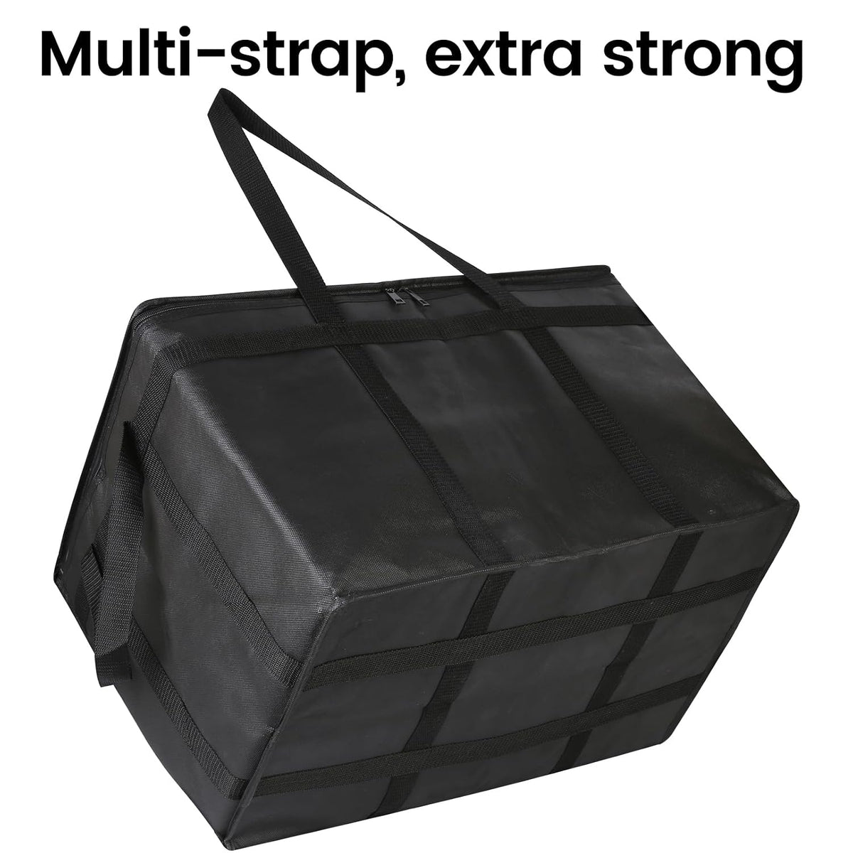 Bodaon 3 Pack Insulated Food Delivery Bags, XXXL Catering Cooler Bag Black