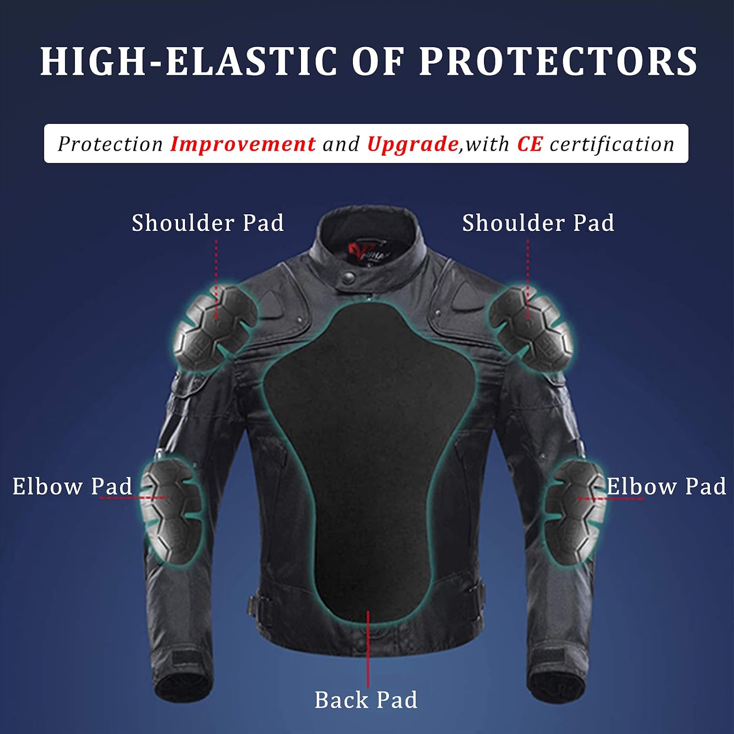 BORLEN Motorcycle Jacket for Men with Armor CE Certified Riding Jacket