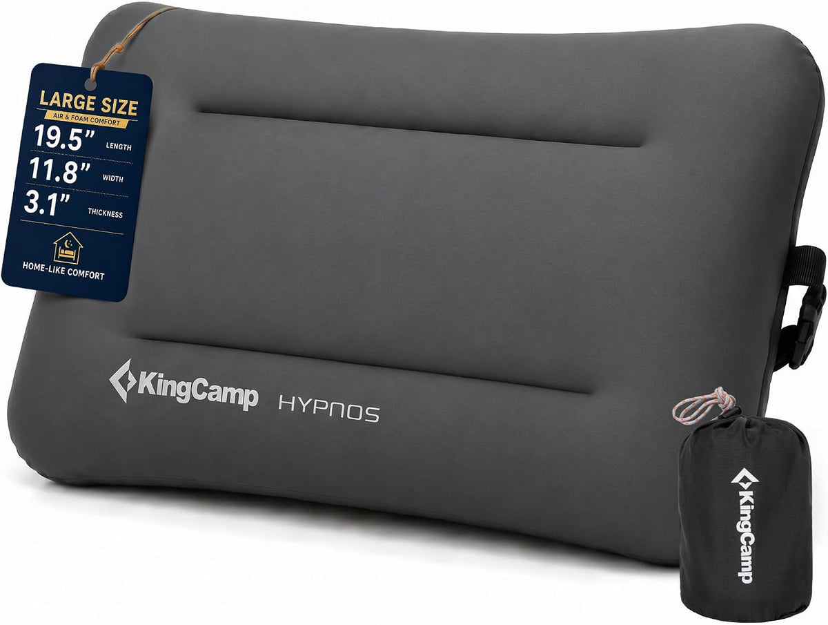 KingCamp Large Camping Pillow, Hybrid Air & Foam Pillow