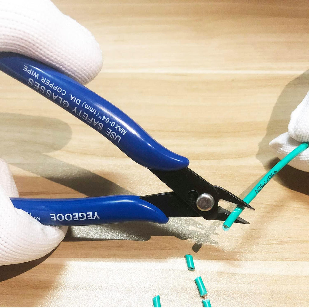 Small Wire Cutters, 10PACK Precision Diagonal Cutting Pliers Side Cutter, Nippers, Micro Flush Cutters, Shear Cutters, Wire Snips