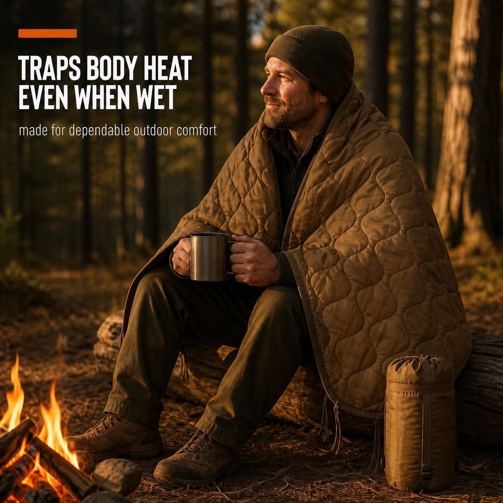 USGI Industries Woobie Blanket, Insulated Water-Resistant Poncho Liner