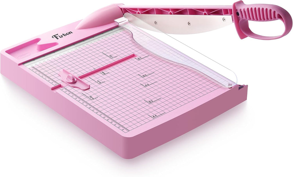 Firbon 12 Inch Guillotine Paper Cutter, Heavy-Duty Paper Trimmers, Gray
