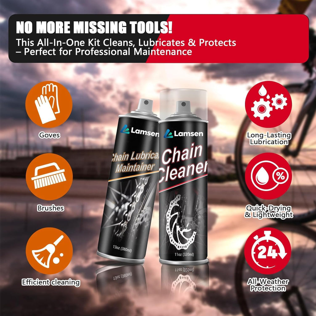 Chain Cleaner Kit Professional Bike Chain Cleaner Motorcycle Cleaner